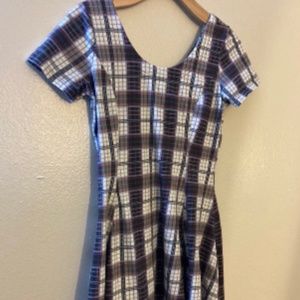 Current Mood Plaid Skater Dress